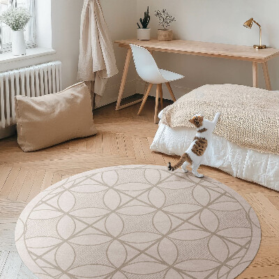 Vinyl floor rug Elegant minimalist decorative pattern