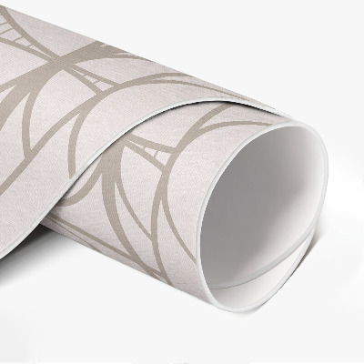 Vinyl floor rug Elegant minimalist decorative pattern