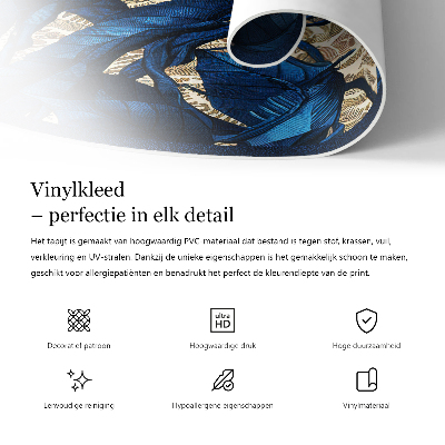 Vinyl floor rug Elegant minimalist decorative pattern
