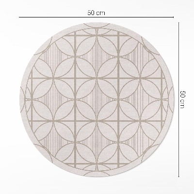 Vinyl floor rug Elegant minimalist decorative pattern