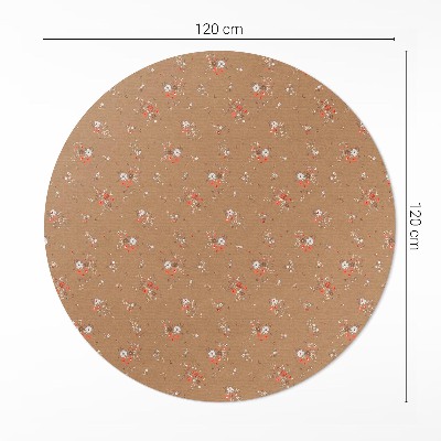 Vinyl floor rug Tiny wildflowers boho vintage style