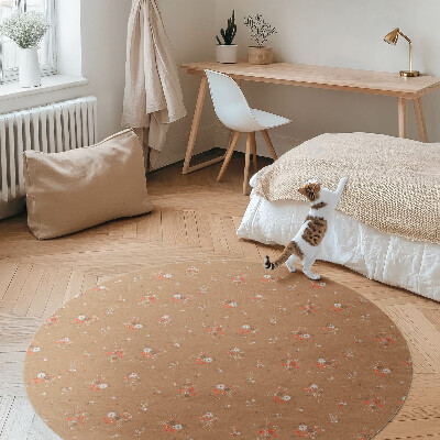 Vinyl floor rug Tiny wildflowers boho vintage style