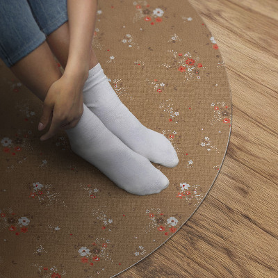 Vinyl floor rug Tiny wildflowers boho vintage style