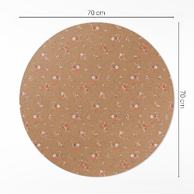Vinyl floor rug Tiny wildflowers boho vintage style