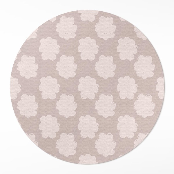 Pvc carpet Painted clouds in pastel colors
