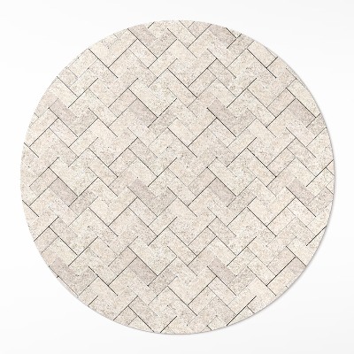 Vinyl floor rug Stone Herringbone Pavers