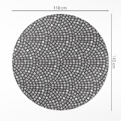 Pvc rug Stone design tiny mosaic
