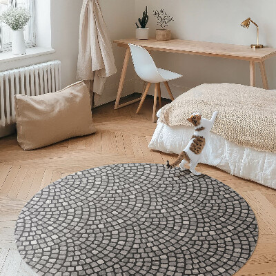 Pvc rug Stone design tiny mosaic