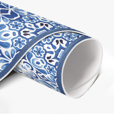 Pvc carpet Portuguese ornamental tiles