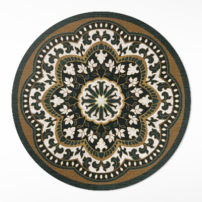 Pvc rug Central plant pattern