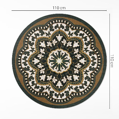 Pvc rug Central plant pattern