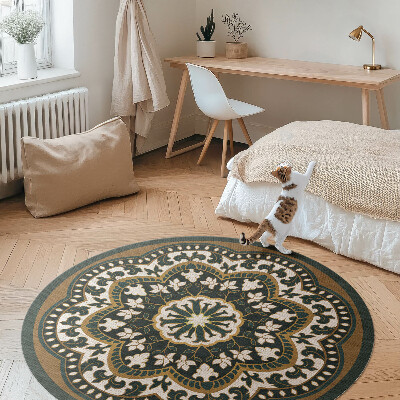 Pvc rug Central plant pattern