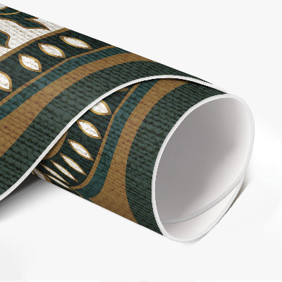 Pvc rug Central plant pattern