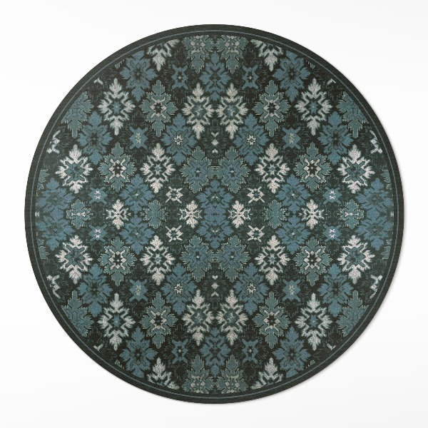Pvc carpet Retro plant checkerboard pattern