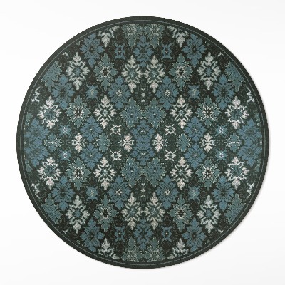 Pvc carpet Retro plant checkerboard pattern