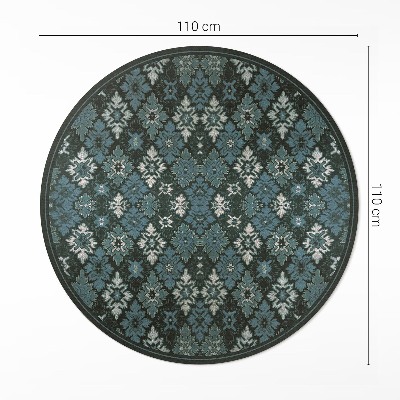 Pvc carpet Retro plant checkerboard pattern