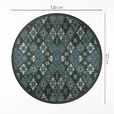 Pvc carpet Retro plant checkerboard pattern
