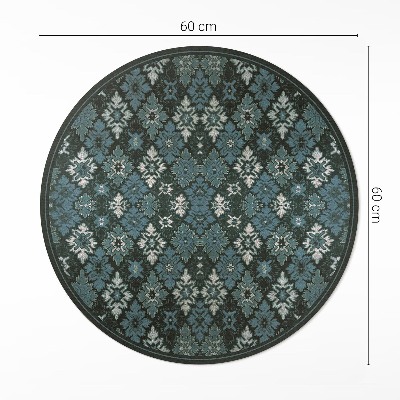 Pvc carpet Retro plant checkerboard pattern