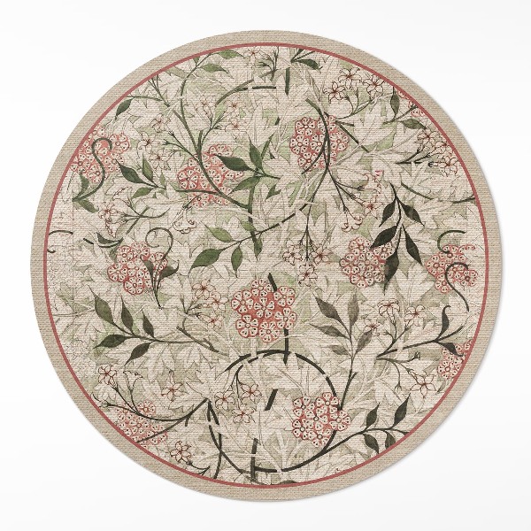 Vinyl floor rug Delicate boho vegetation
