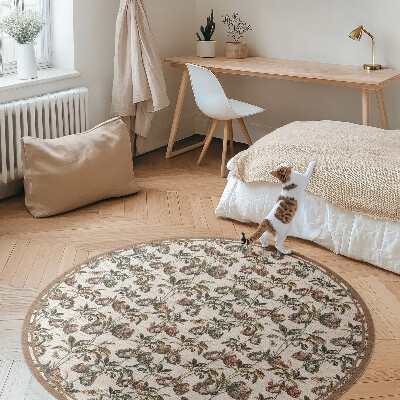 Pvc carpet Fine decorative vintage twigs