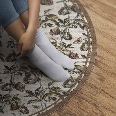 Pvc carpet Fine decorative vintage twigs