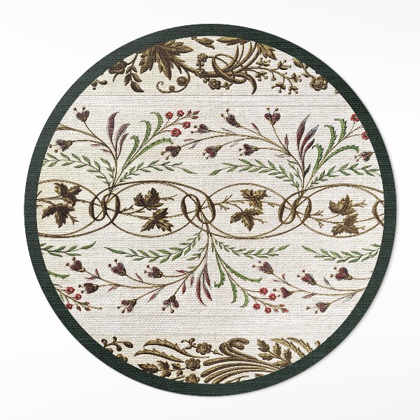 Vinyl rug Decorative plant ornaments