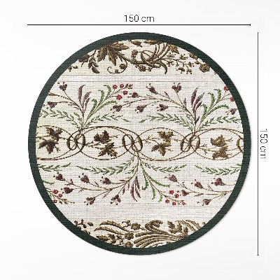 Vinyl rug Decorative plant ornaments