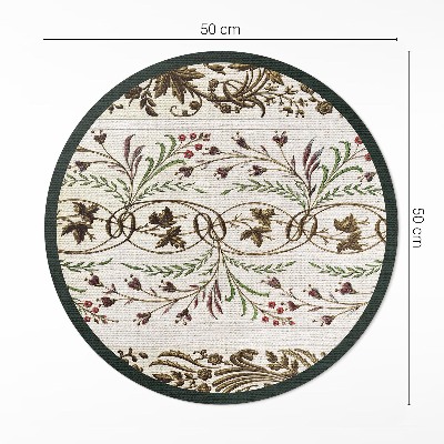 Vinyl rug Decorative plant ornaments