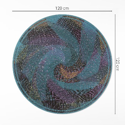 Vinyl floor rug Abstract composition of spots