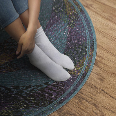 Vinyl floor rug Abstract composition of spots