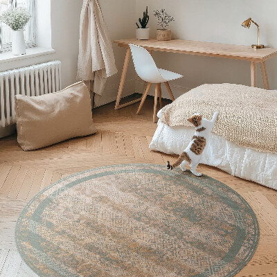 Pvc rug Antique patterns on texture