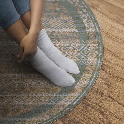 Pvc rug Antique patterns on texture