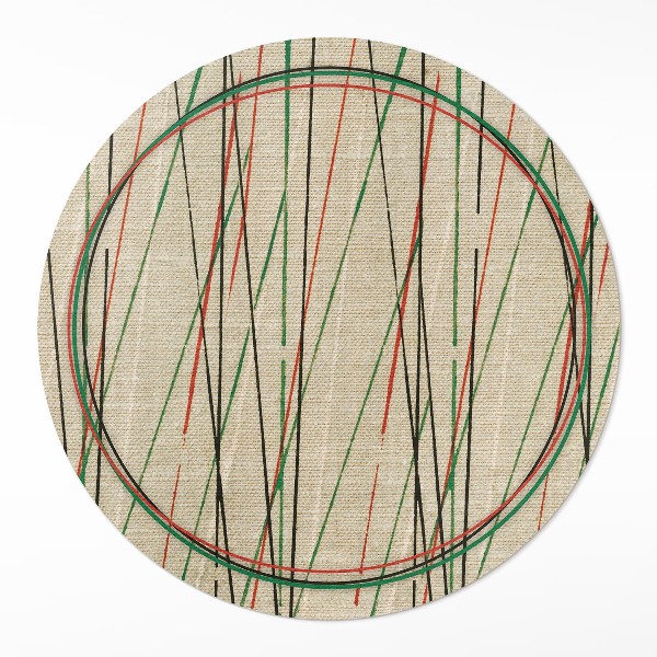 Pvc carpet Colorful lines on textiles