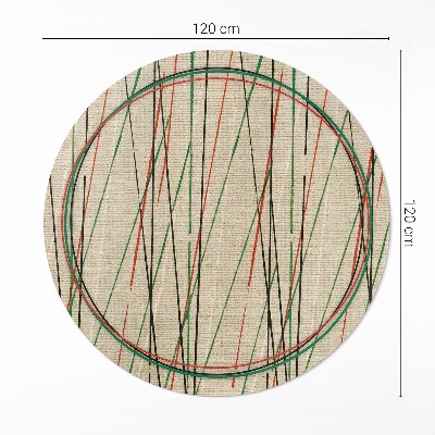 Pvc carpet Colorful lines on textiles