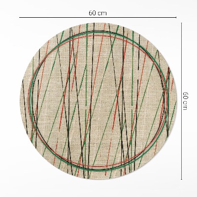 Pvc carpet Colorful lines on textiles