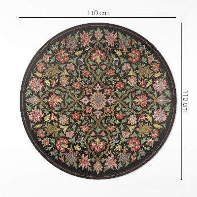 Pvc rug Colorful floral composition