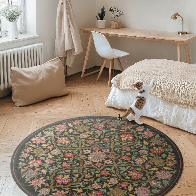 Pvc rug Colorful floral composition