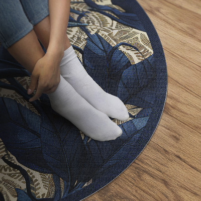 Vinyl rug Back leaves of plants nature motif