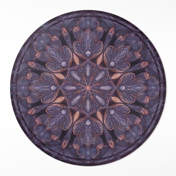 Pvc rug Oriental decorative pattern plant motif