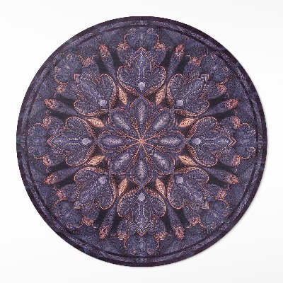 Pvc rug Oriental decorative pattern plant motif
