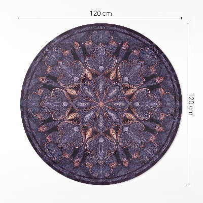 Pvc rug Oriental decorative pattern plant motif