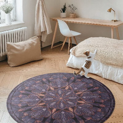 Pvc rug Oriental decorative pattern plant motif
