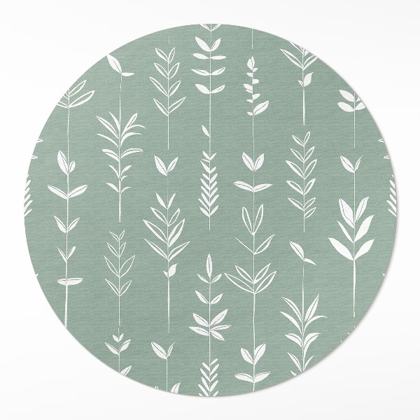 Pvc carpet Tiny plants boho delicate leaves
