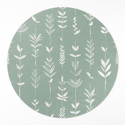Pvc carpet Tiny plants boho delicate leaves