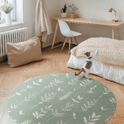 Pvc carpet Tiny plants boho delicate leaves