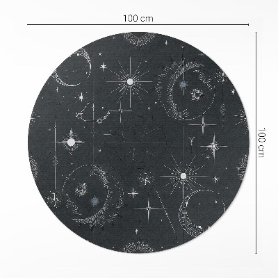 Vinyl rug Universe astrology constellation moon