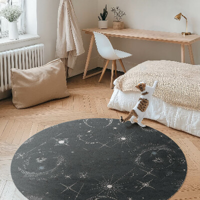 Vinyl rug Universe astrology constellation moon