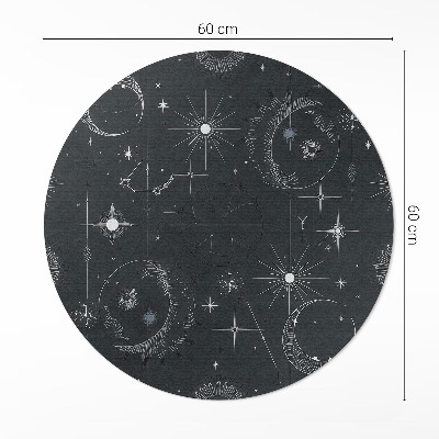Vinyl rug Universe astrology constellation moon