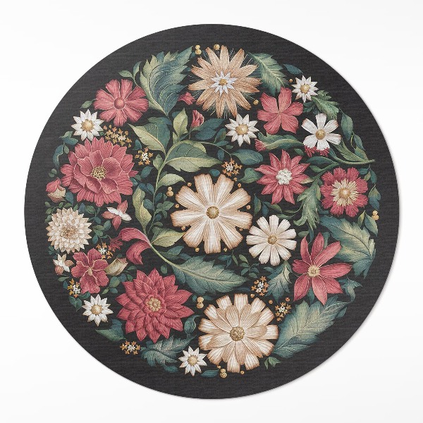 Pvc rug Field flowers pastel delicate plants