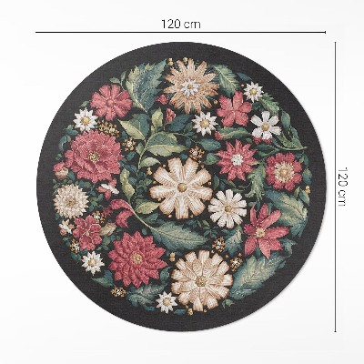 Pvc rug Field flowers pastel delicate plants